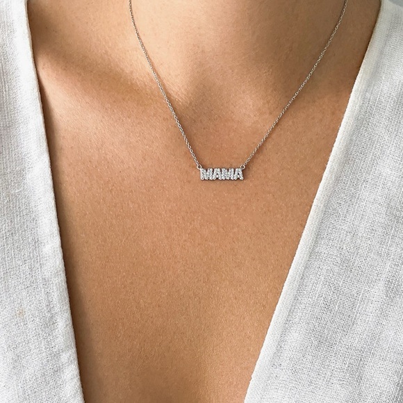 Adornia Swarovski Mama Necklace - Picture 2 of 3